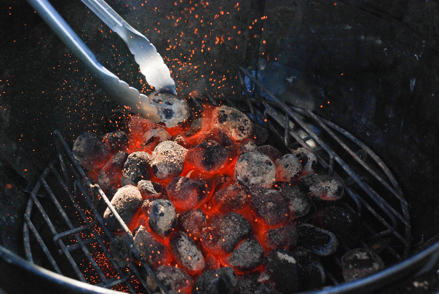 Grilled Meat on Charcoal Grill